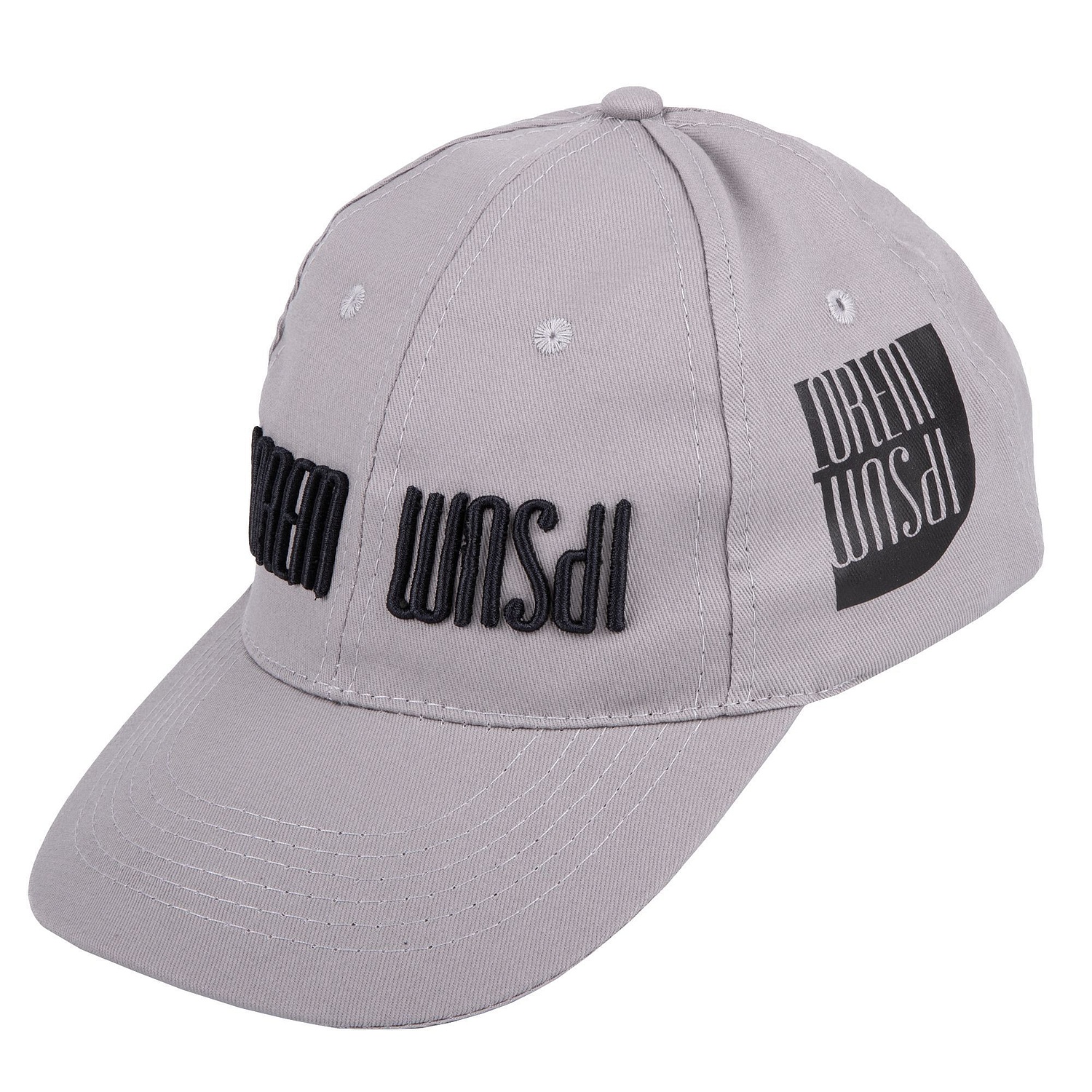 Бейсболка Apollo, серая с логотипом