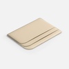 Чехол для карточек Dorset, бежевый с логотипом
