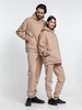 Худи Kulonga Oversize, бежевое с логотипом
