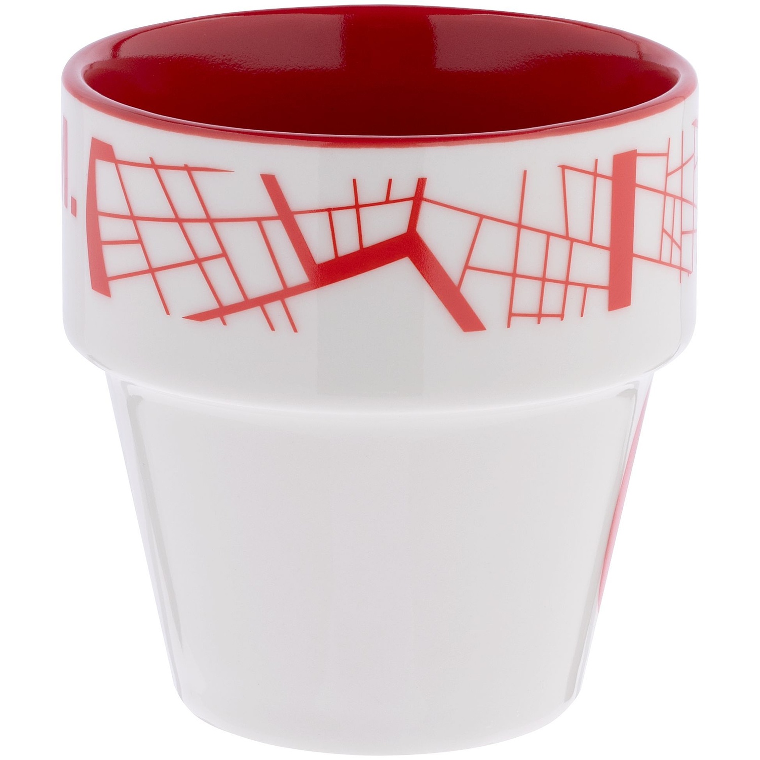 Кружка Inset, красная с логотипом