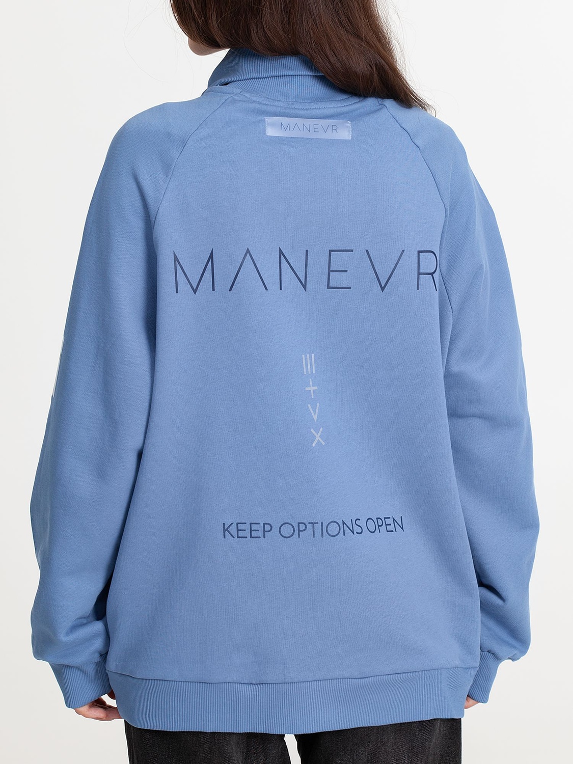 Толстовка унисекс Neofit, синяя с логотипом