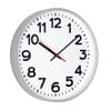 Часы настенные ChronoTop, серебристые с логотипом