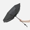 Зонт складной Monsoon, черный с логотипом