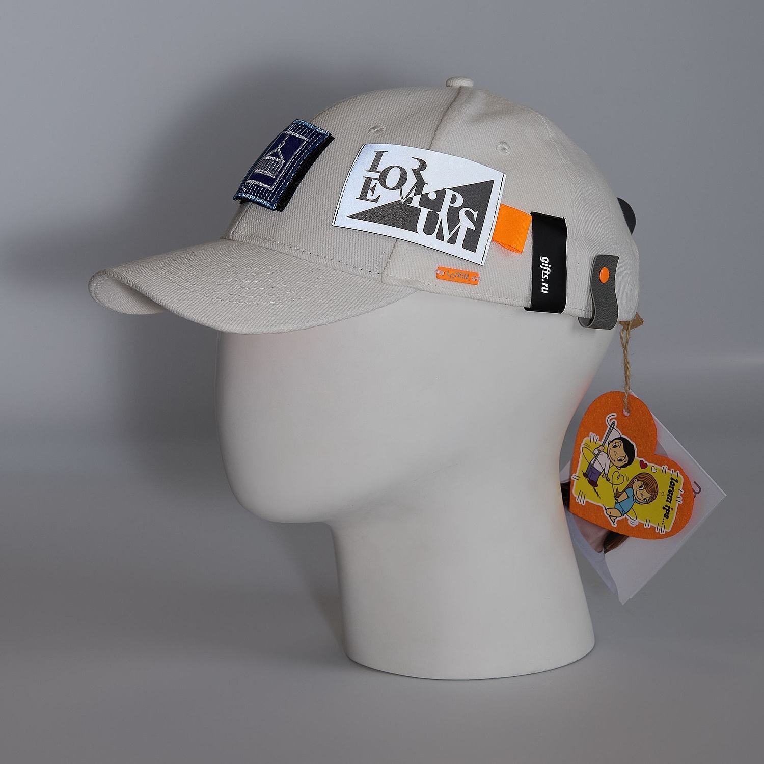 Бейсболка Hillside, белая