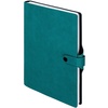 Ежедневник Strep Front на заказ, недатированный, бирюзовый с логотипом