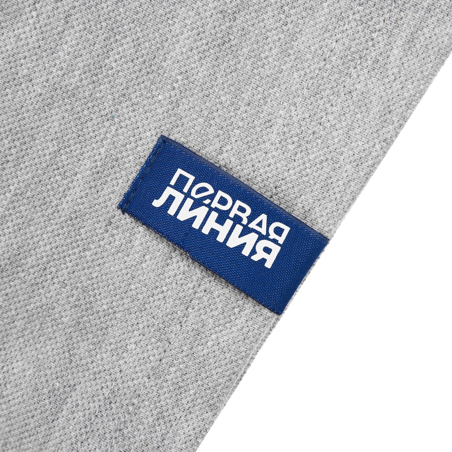 Лейбл тканевый Epsilon, S, синий с логотипом