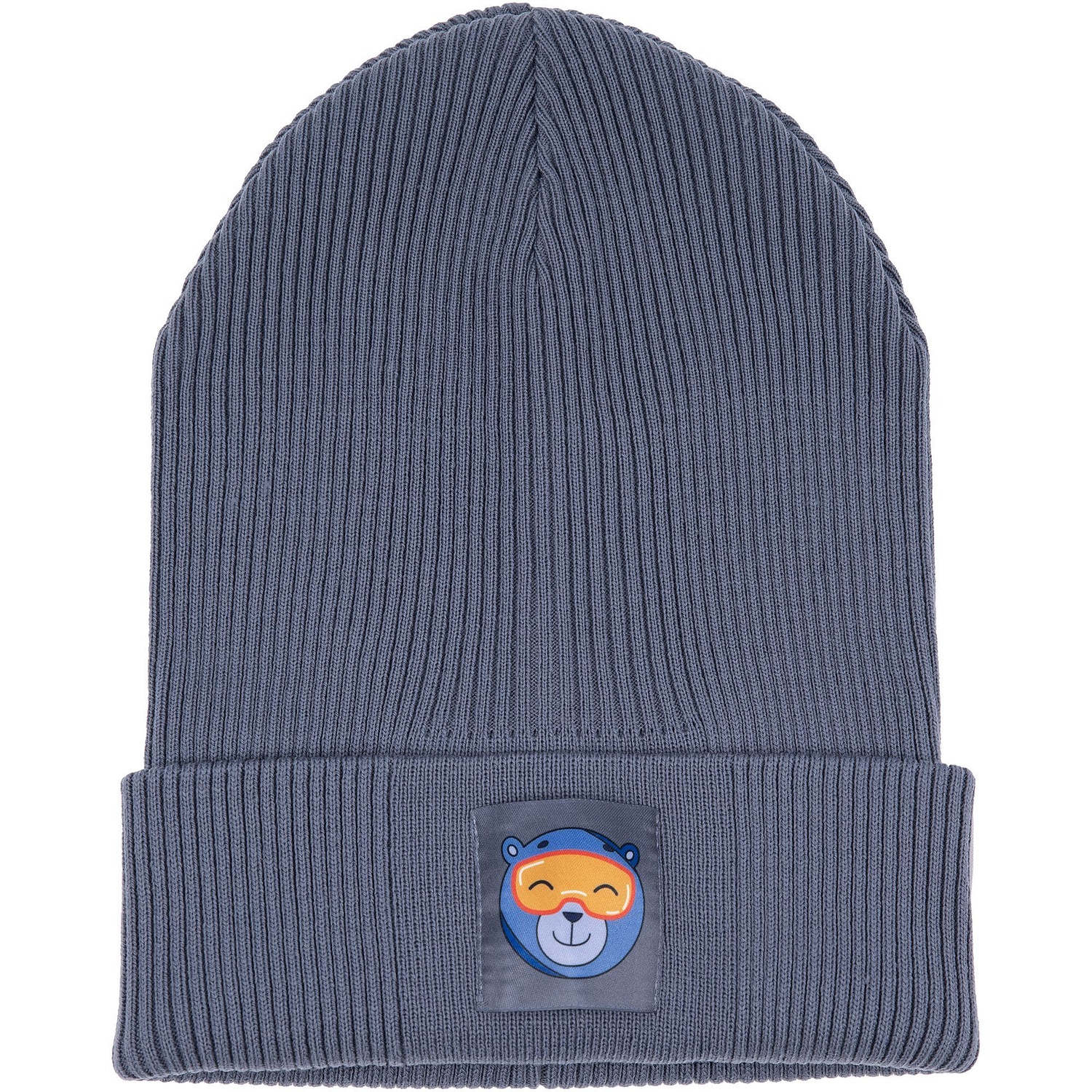 Шапка Real Rib, серая с логотипом