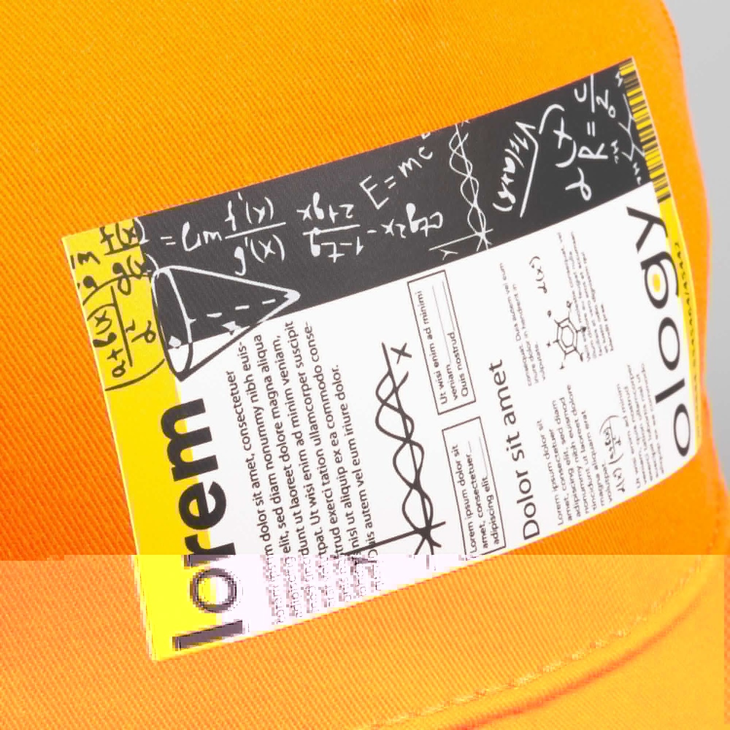 Бейсболка Convention, оранжевая с логотипом