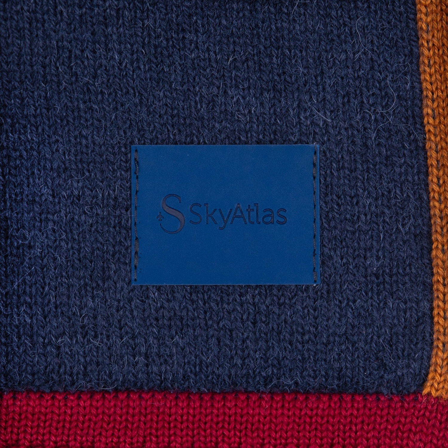 Лейбл Listra Soft Touch, синий с логотипом