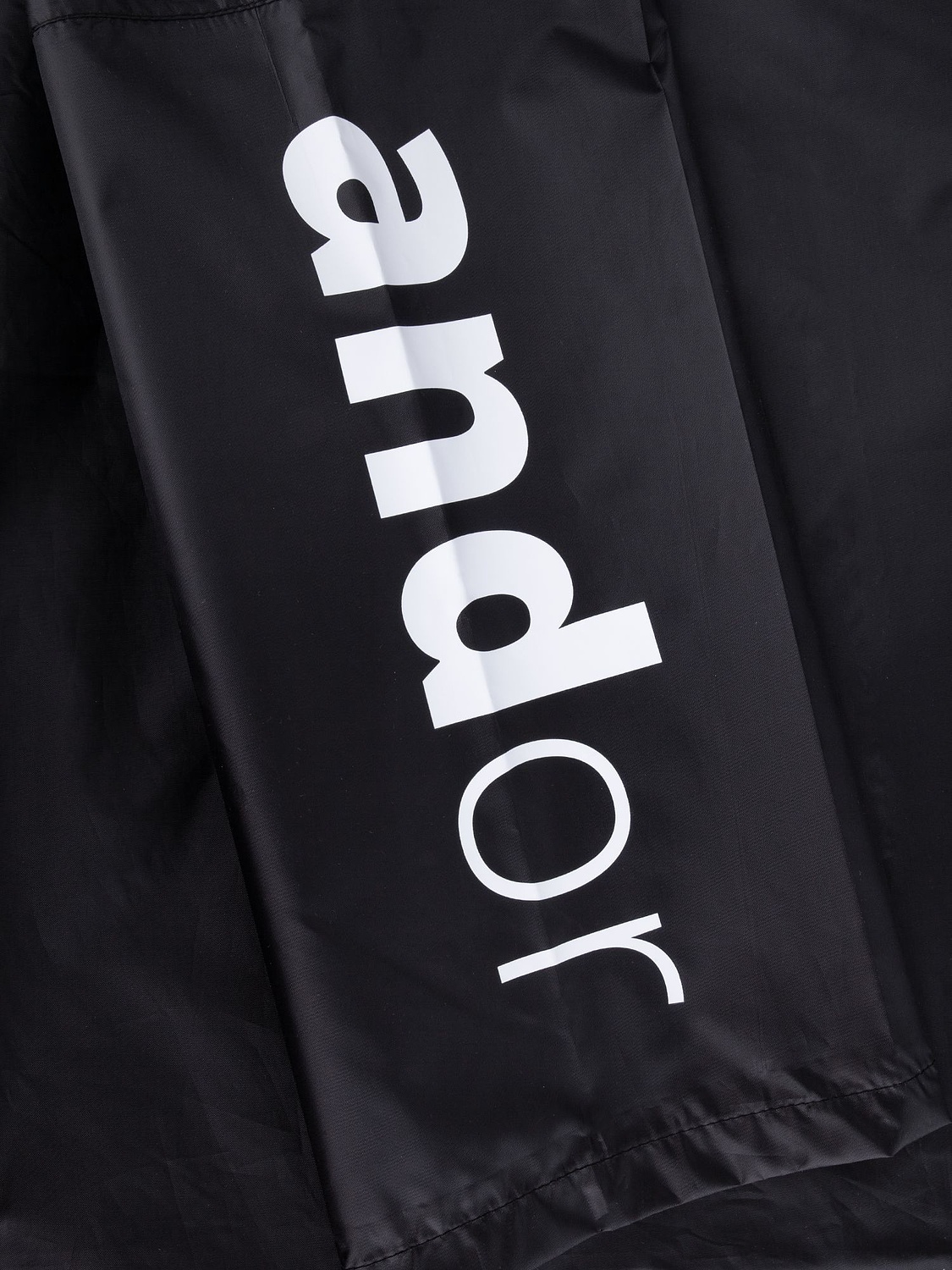 Дождевик-анорак R1, черный с логотипом