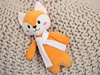 Мягкая игрушка Beastie Toys, лисенок с белым шарфом