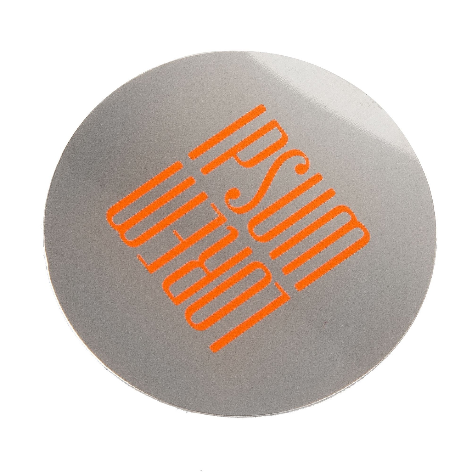 Магнитный держатель для смартфонов Pinch, серебристый с логотипом