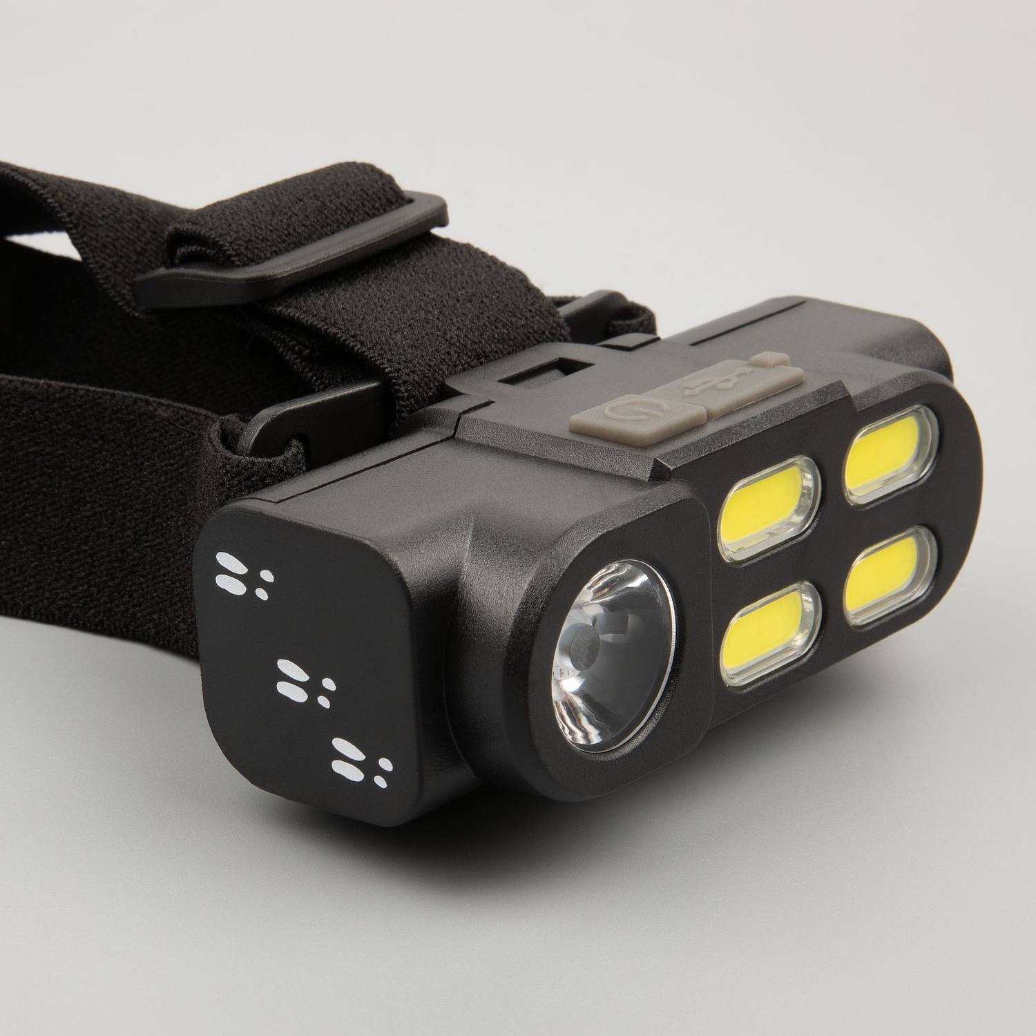 Налобный фонарик аккумуляторный Alnes, черный