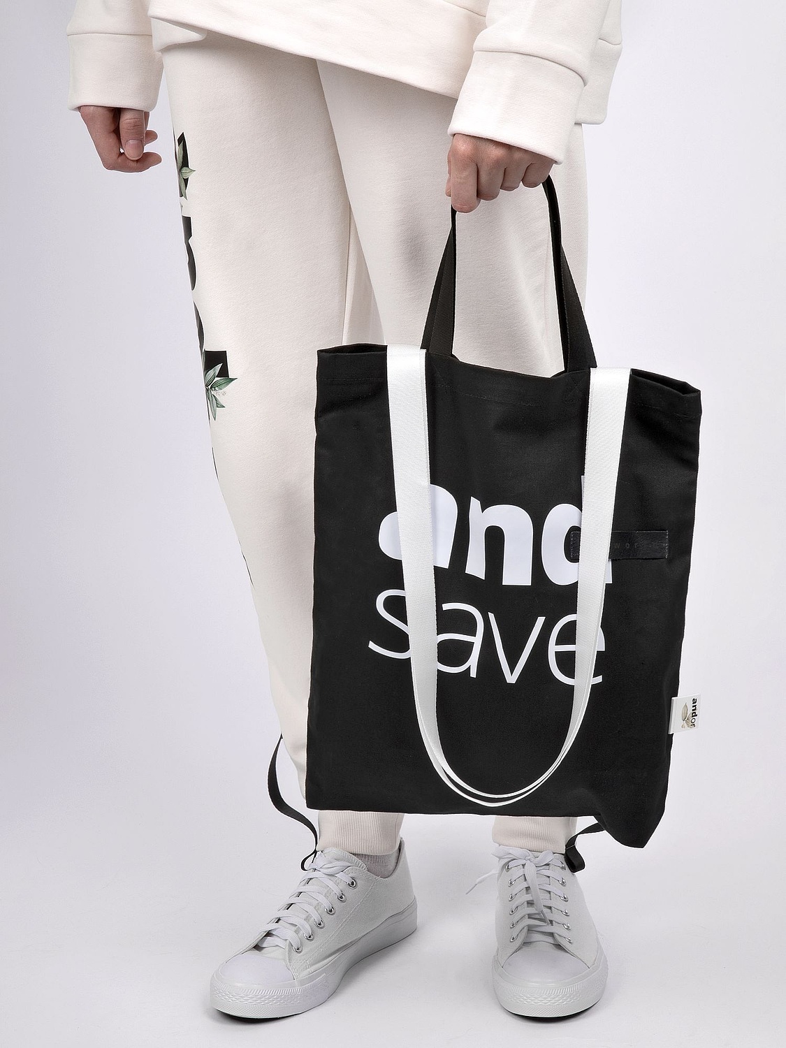 Стропа текстильная Fune 25 S, черная, 40 см с логотипом