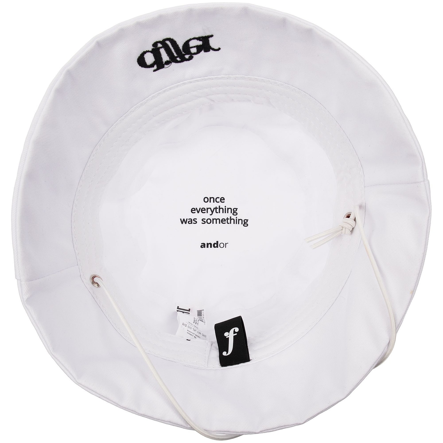 Панама C6, белая с логотипом