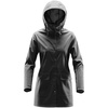 Дождевик женский Squall, черный с логотипом