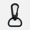 Застежка-карабин Snap Hook, M, черная с логотипом