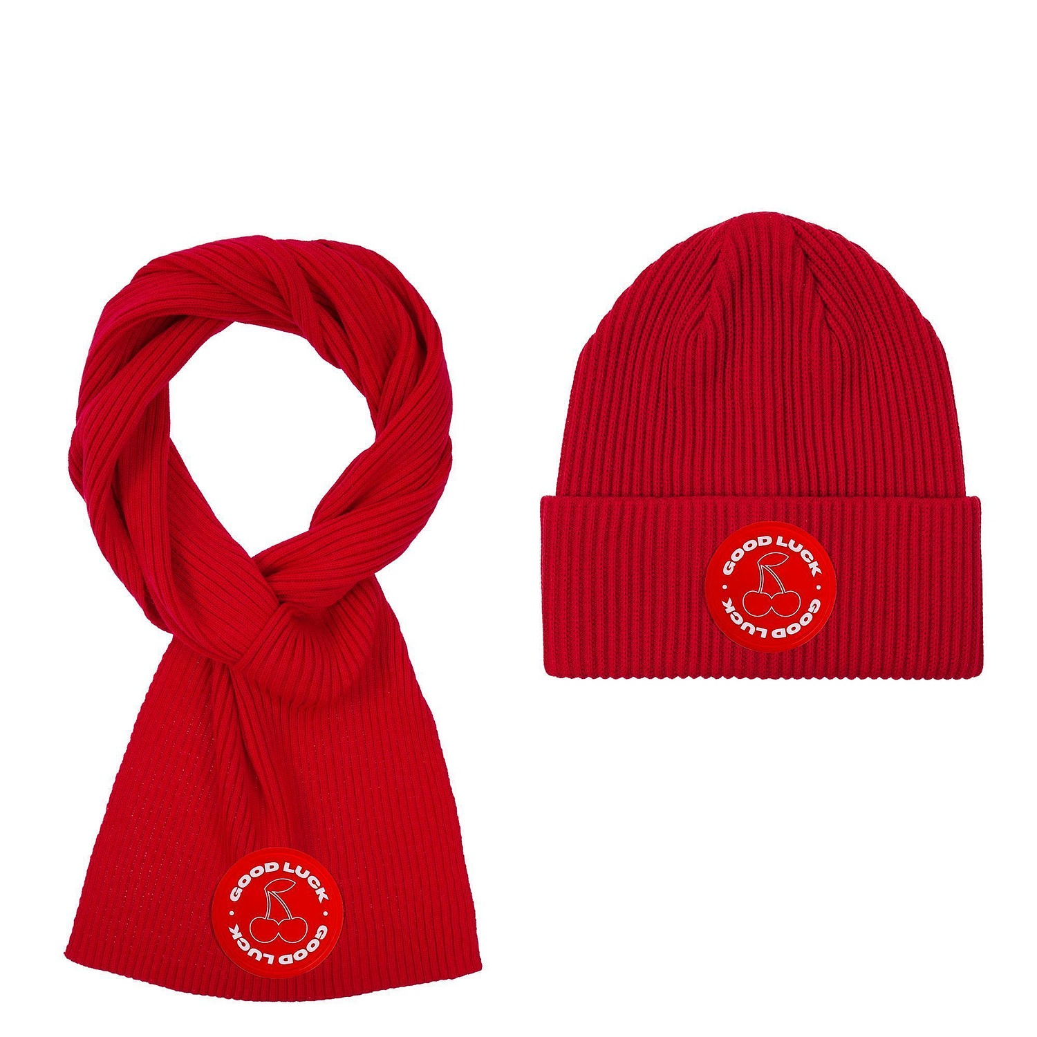 Шапка Franky, красная с логотипом