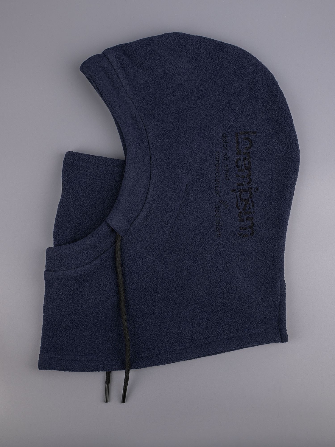 Балаклава-капюшон Nesse, темно-синяя с логотипом