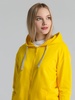 Толстовка на молнии с капюшоном Unit Siverga, желтая с логотипом