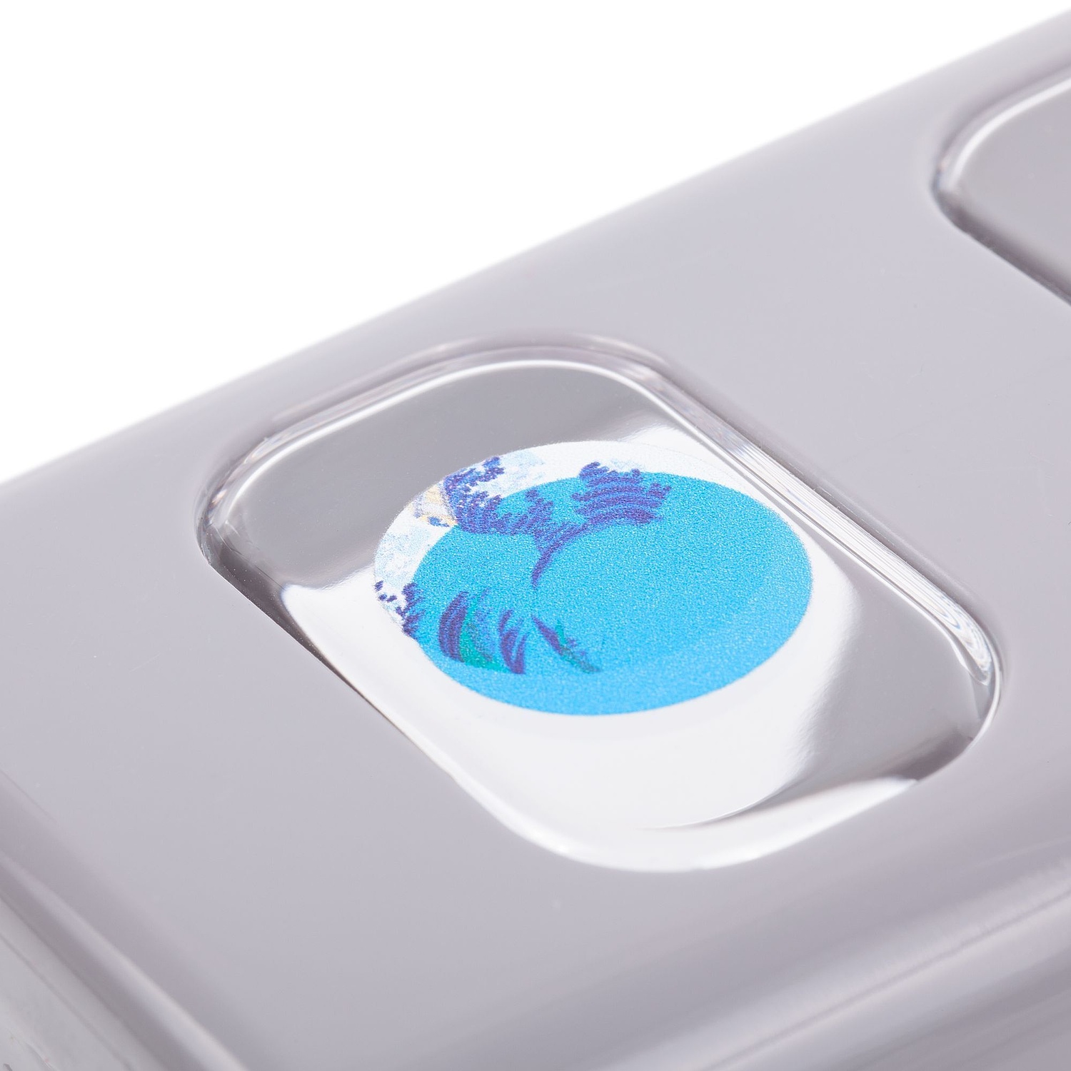 Бутылка для воды Square Fair, серая с логотипом