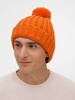 Шапка HappyGo, оранжевая с логотипом