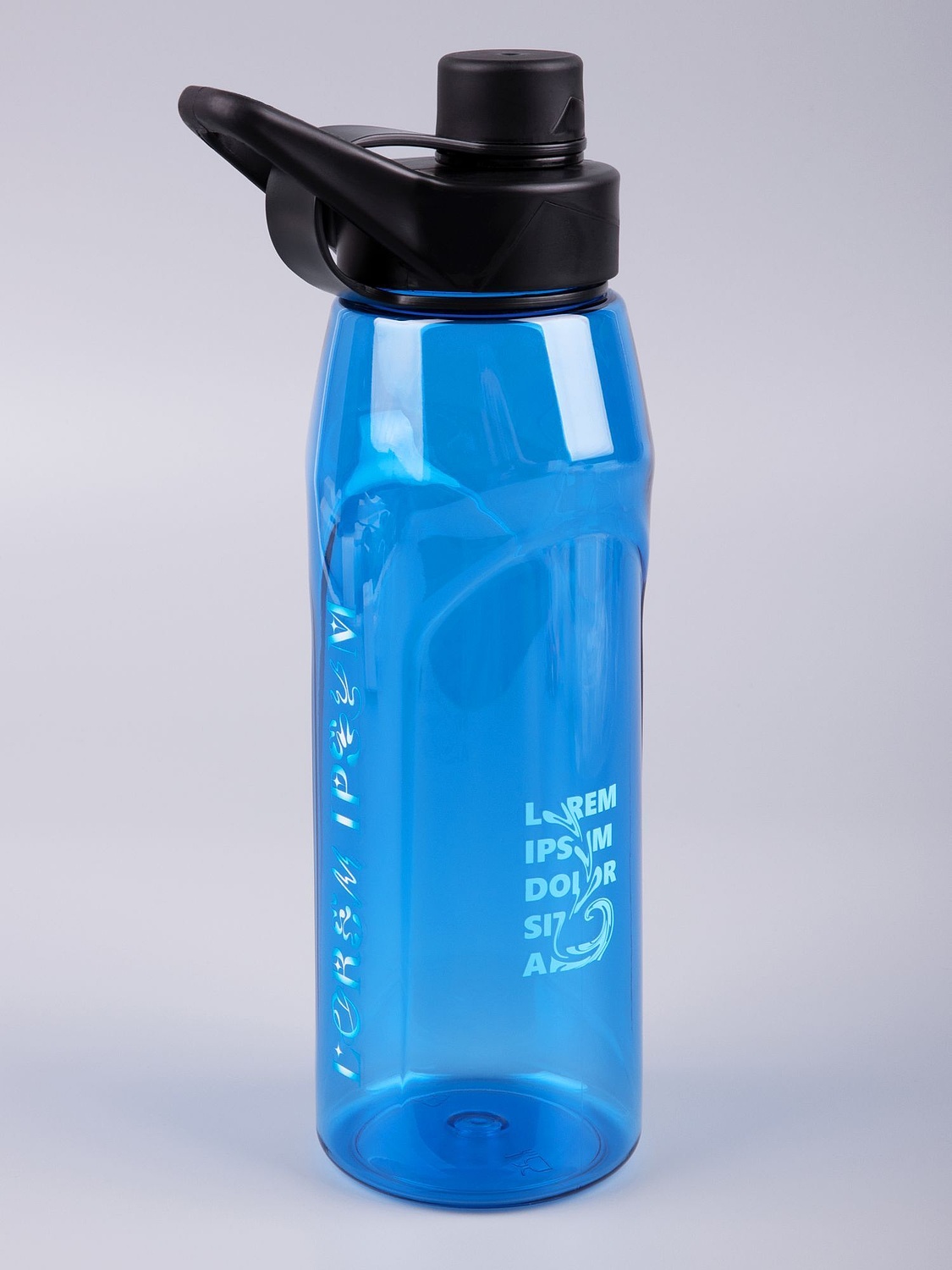 Бутылка для воды Primagrip, синяя с логотипом