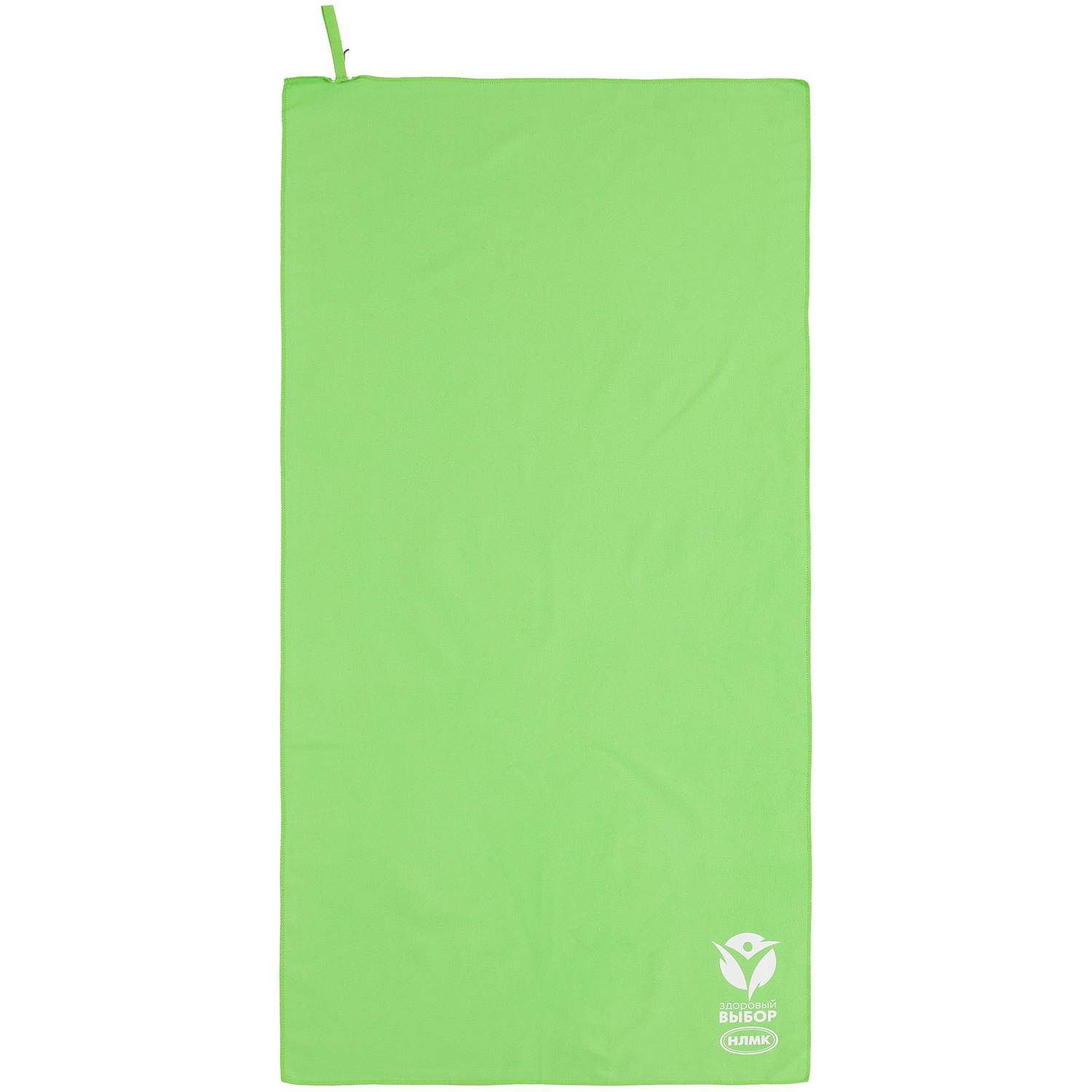 Спортивное полотенце Atoll Medium, зеленое яблоко с логотипом