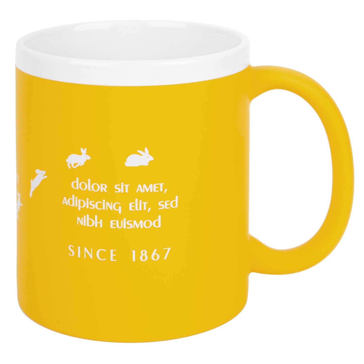 Кружка StopSpot с покрытием софт-тач, желтая с логотипом