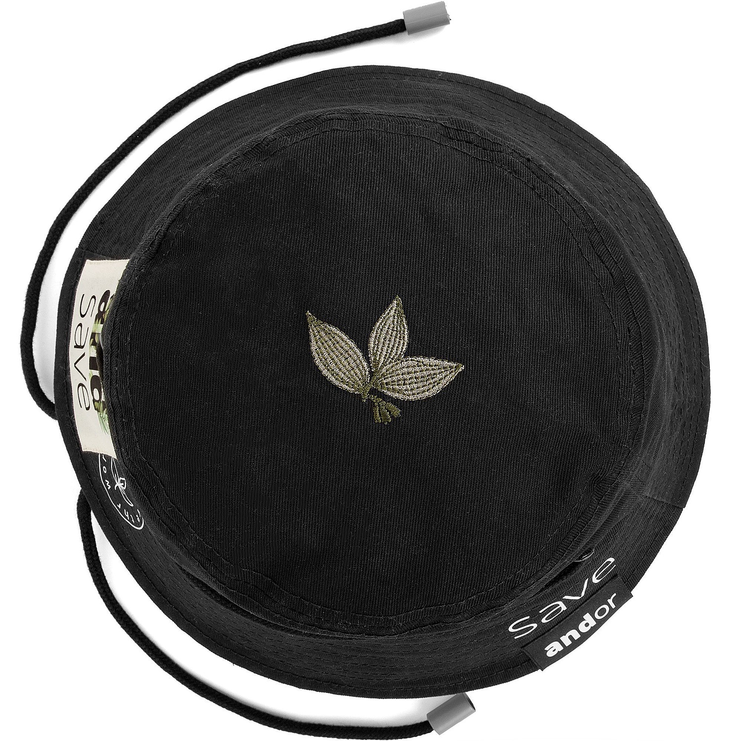 Панама C7, черная с логотипом