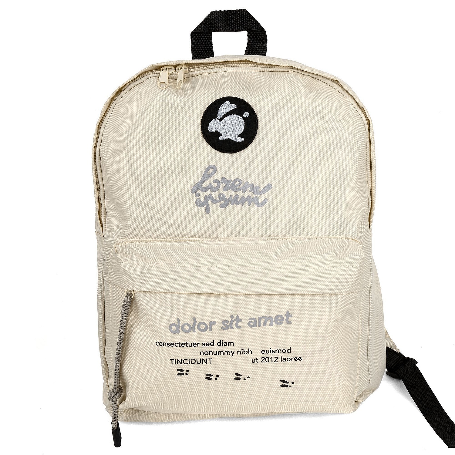 Рюкзак Berna, бежевый с логотипом