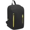 Складной рюкзак Compact Neon, черный с зеленым с логотипом