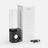 Bluetooth-колонка с поющим фонтаном Fuente, черная с логотипом