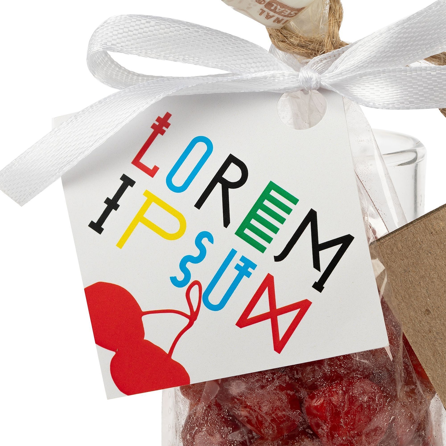 Набор Pastels, красный с логотипом