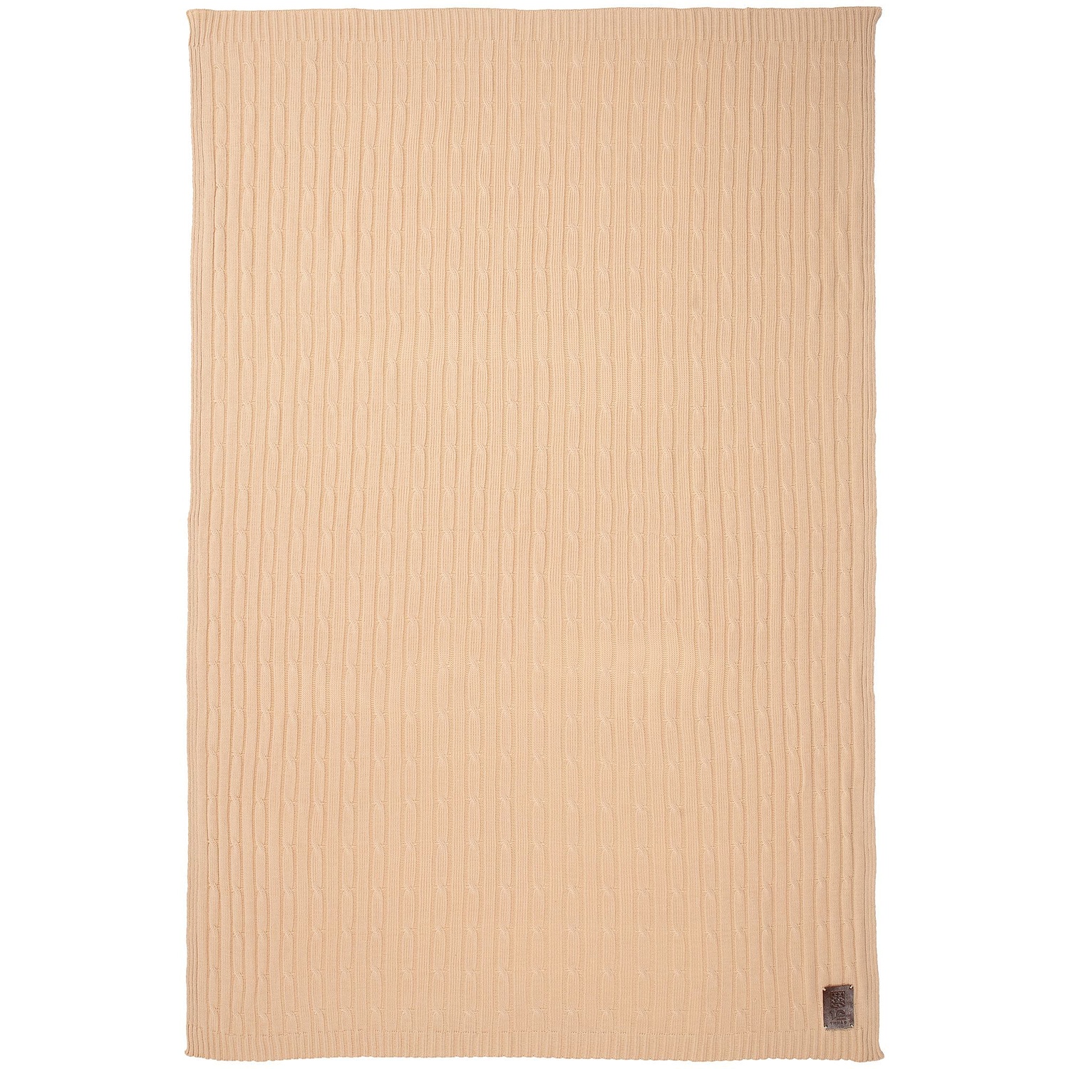 Плед Remit, бежевый с логотипом