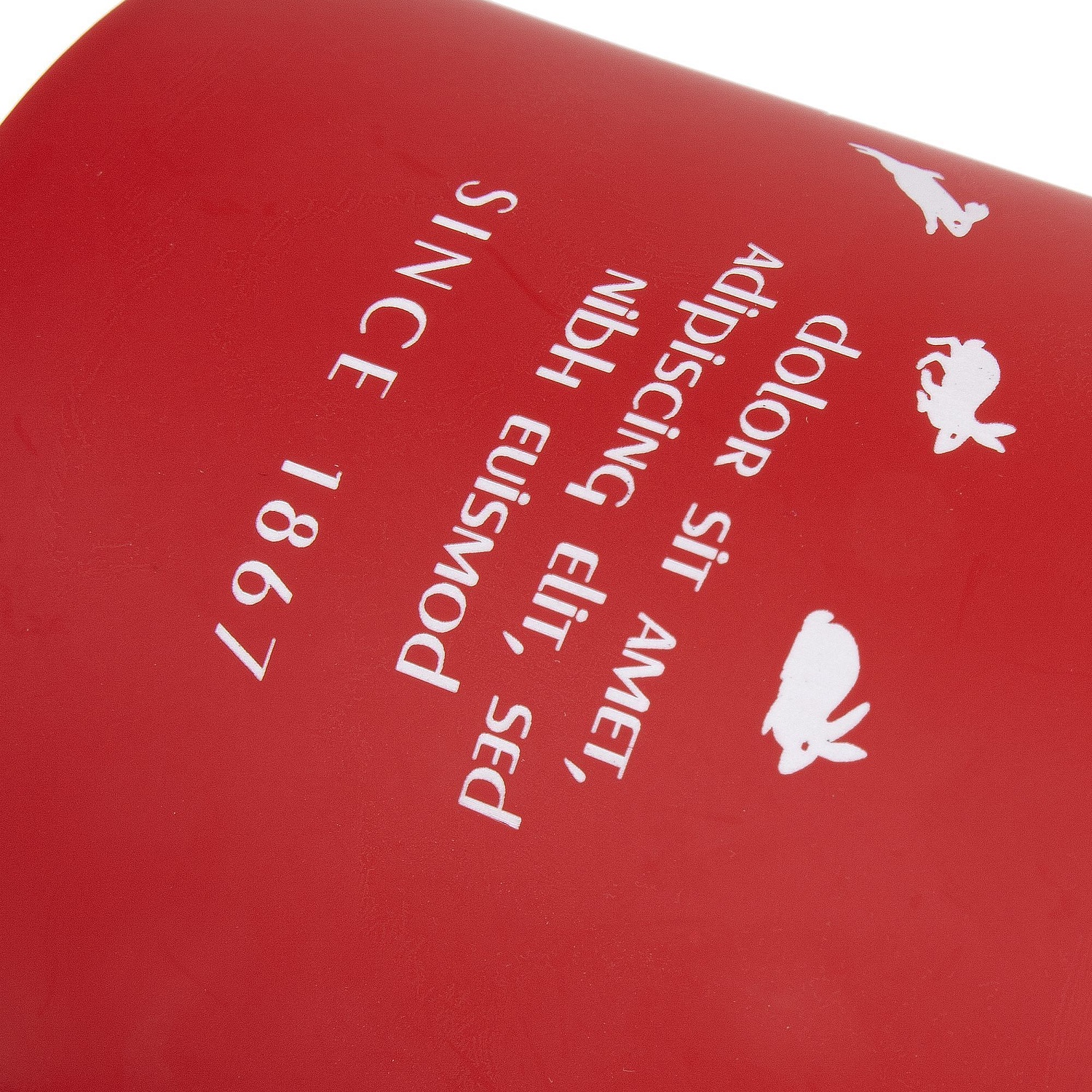 Кружка StopSpot с покрытием софт-тач, красная с логотипом