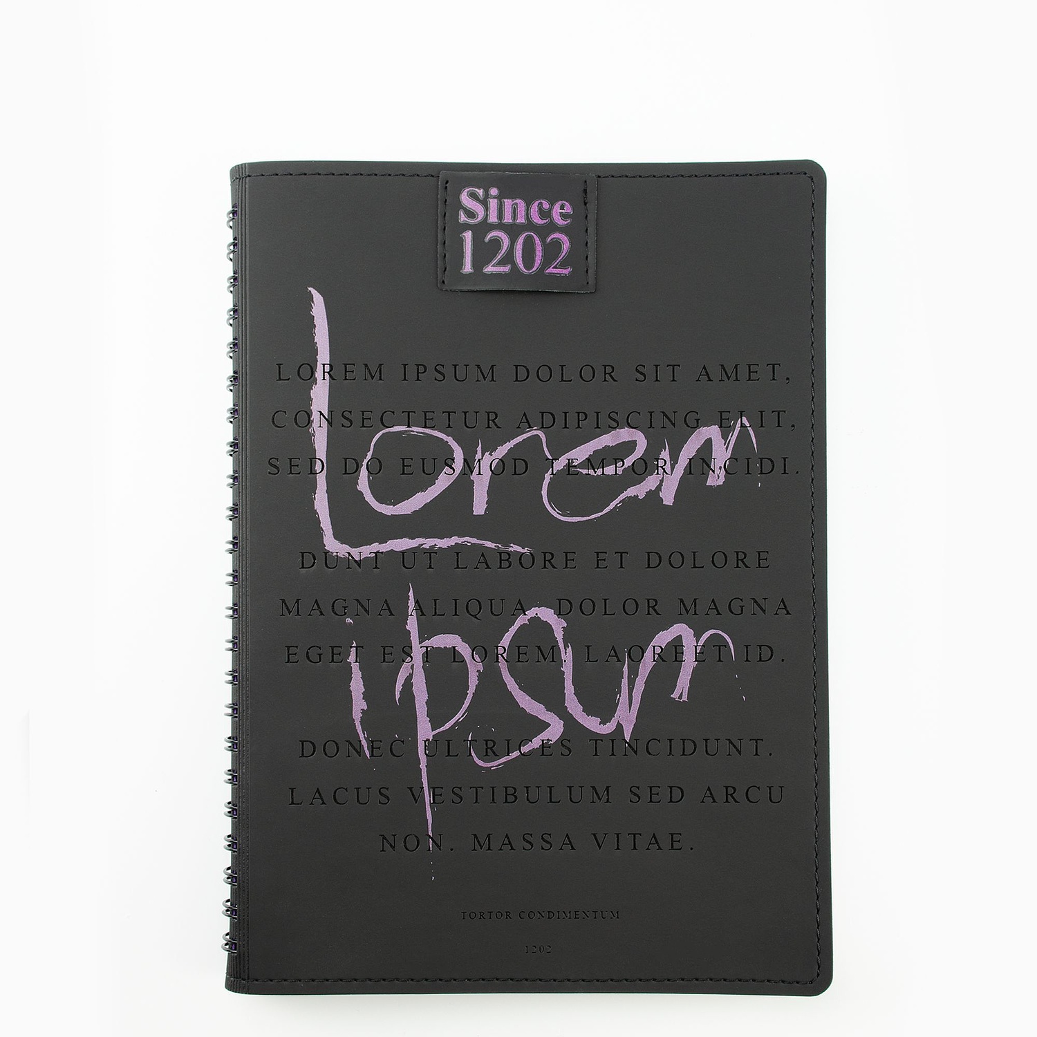 Ежедневник Spring Shall, недатированный, черный с серым с логотипом