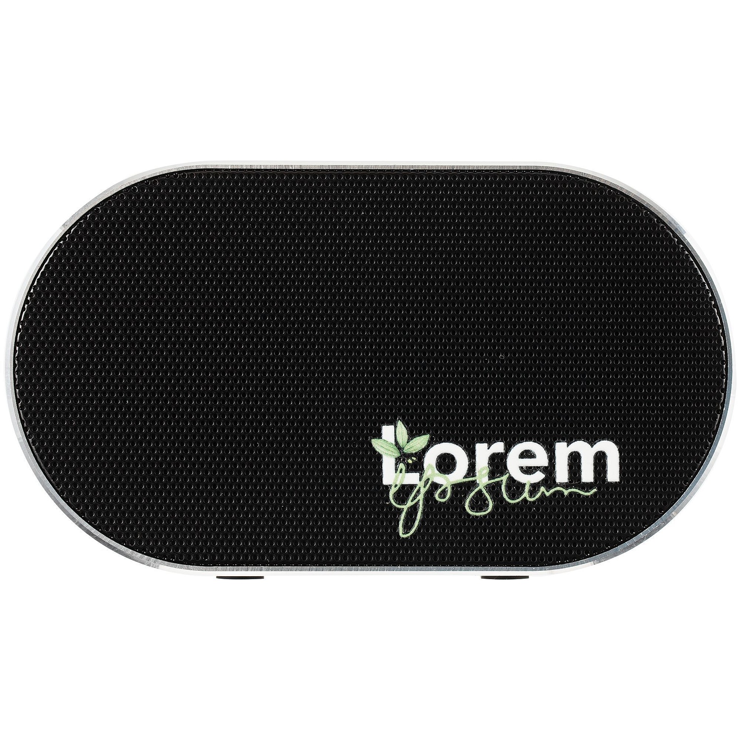 Беспроводная колонка Sound Count, серебристая с логотипом