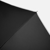 Зонт обратного сложения с ручкой-карабином Foldberry, черный с логотипом