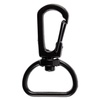 Застежка-карабин Snap Hook, M, черная с логотипом