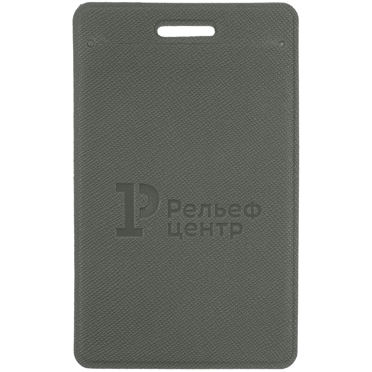 Чехол для пропуска Devon, серый с логотипом