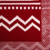 Плед Elnik, красный с молочно-белым с логотипом