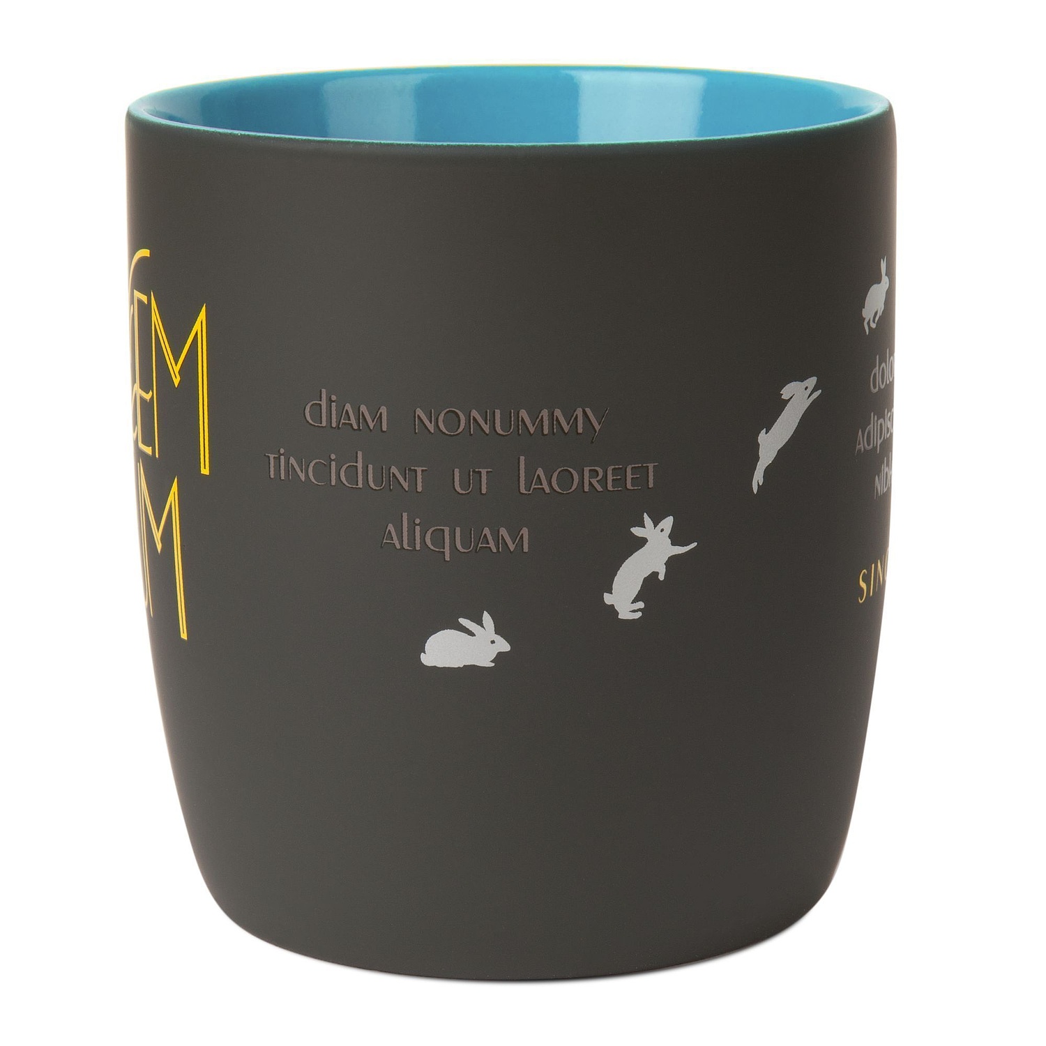 Кружка Surprise Touch с покрытием софт-тач, голубая с логотипом