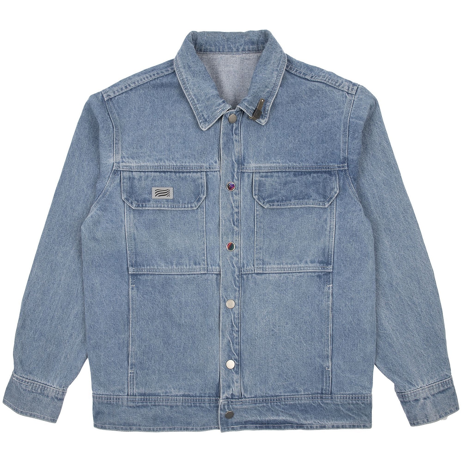 Лейбл светоотражающий Tao, S, серый с логотипом