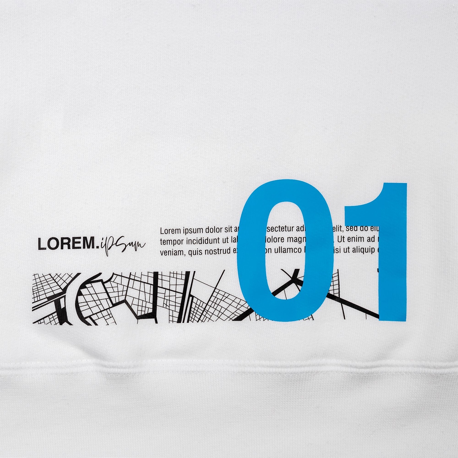 Толстовка с капюшоном Snake II голубая с логотипом