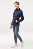 Куртка женская Wilson Women, темно-синяя с логотипом