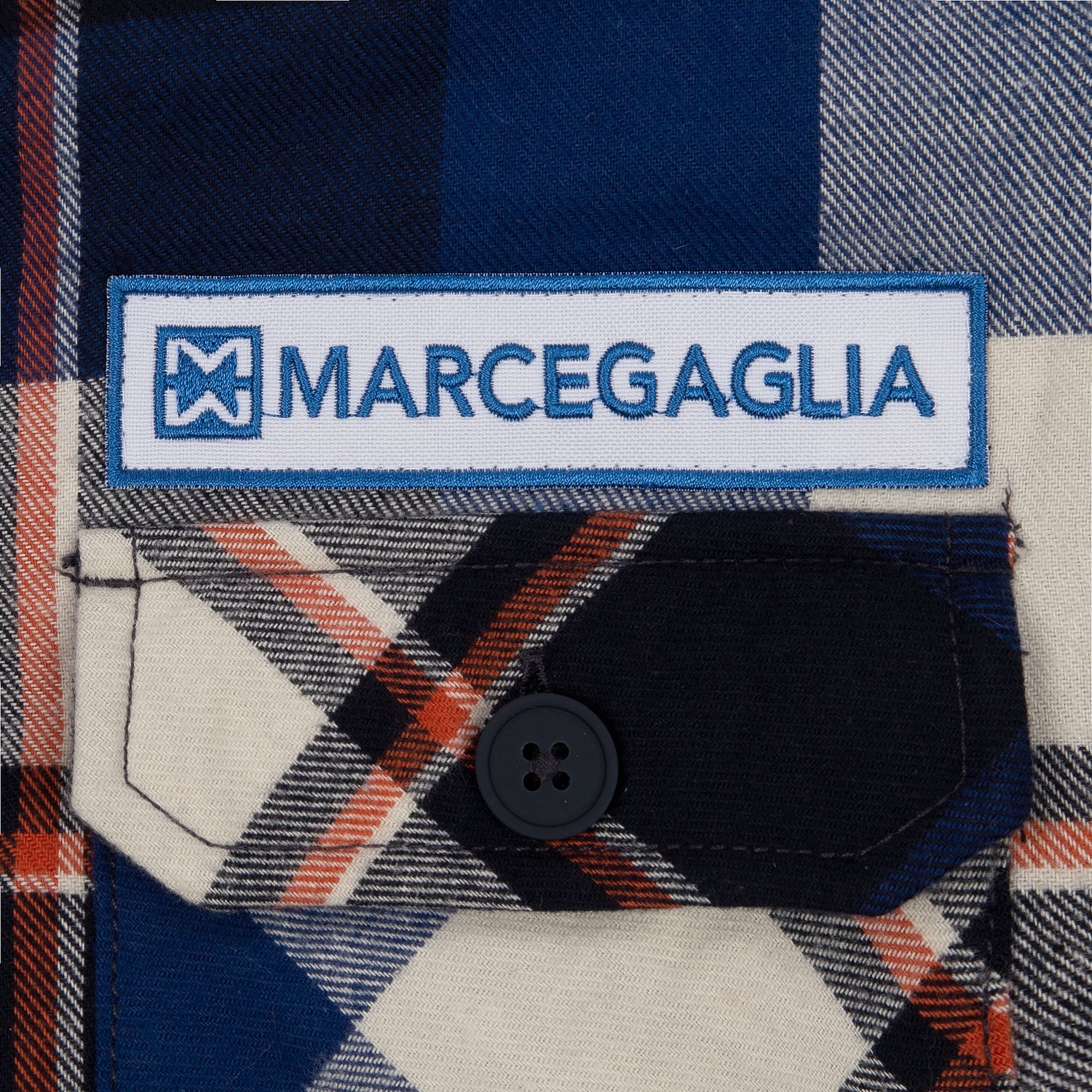 Куртка-рубашка оверсайз унисекс Noah, синяя с логотипом