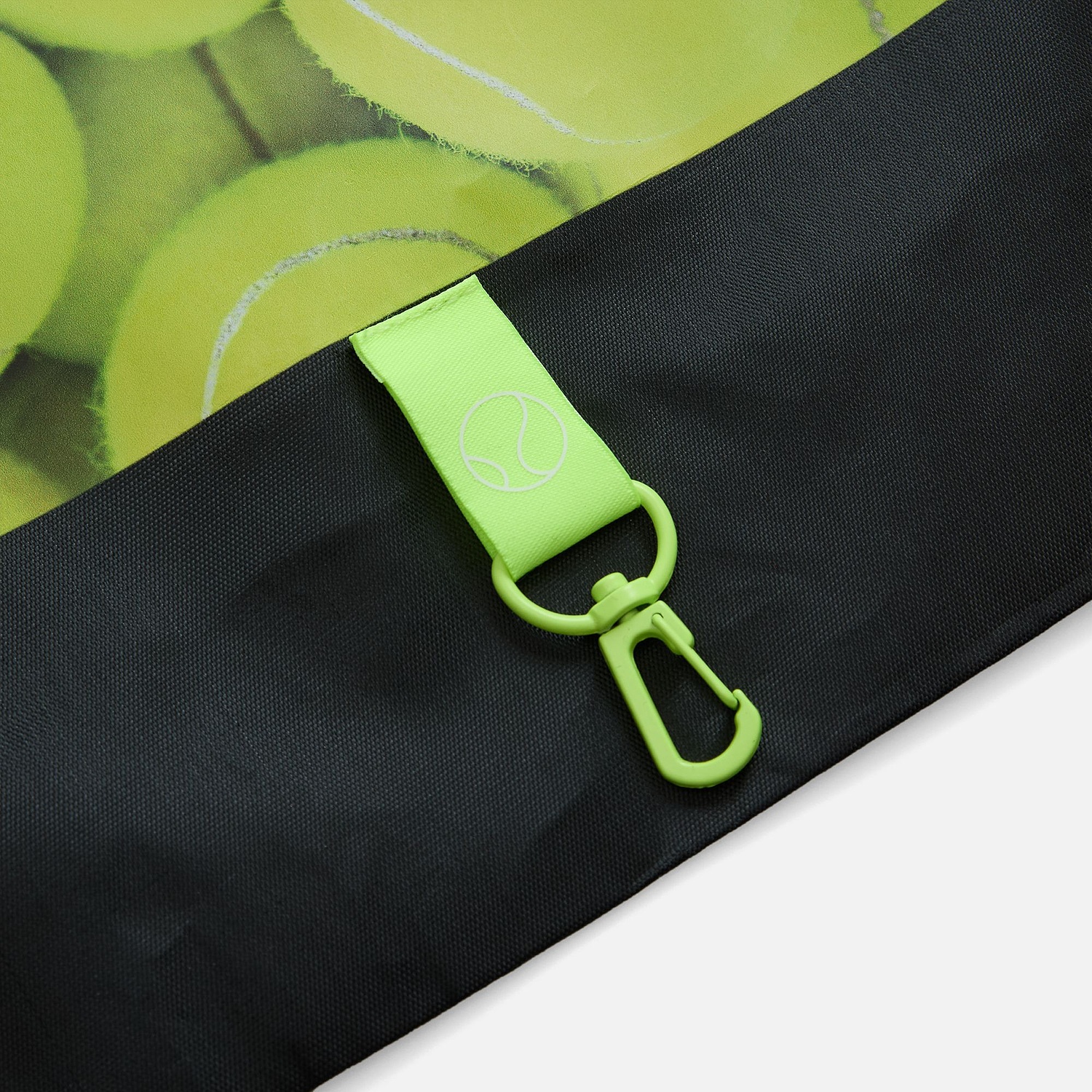 Застежка-карабин Snap Hook, M, желтый неон с логотипом