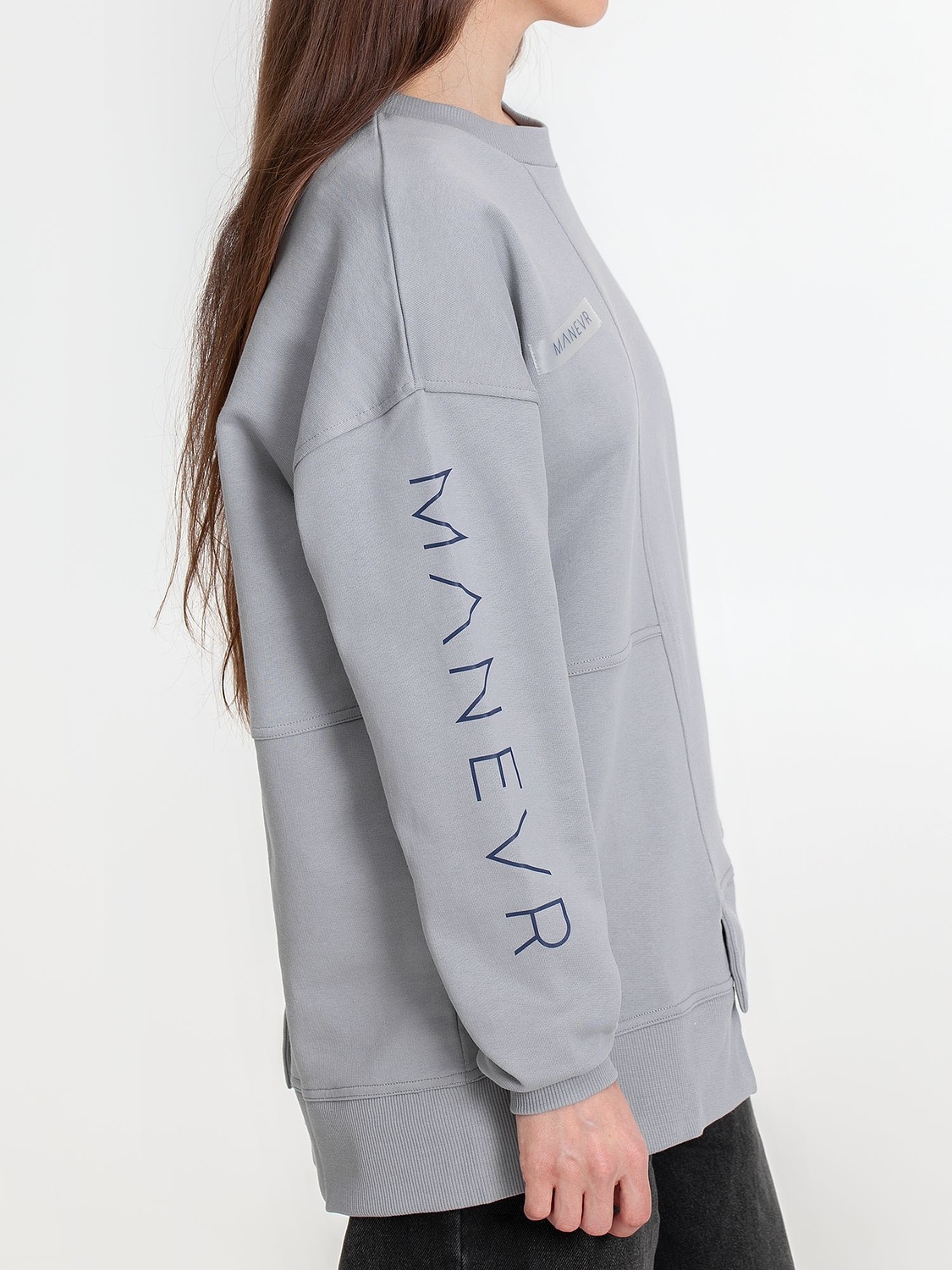 Свитшот Neofit, светло-серый с логотипом