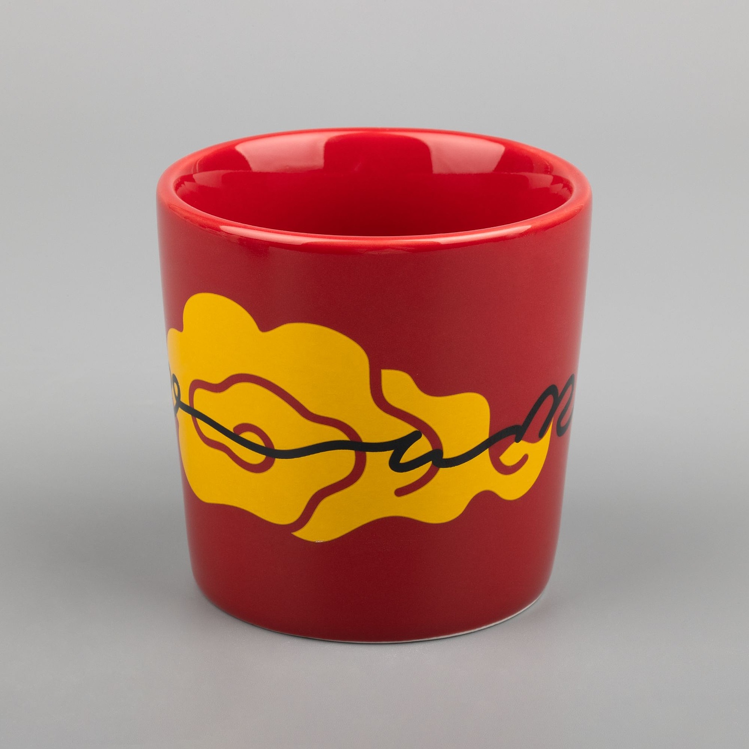 Кружка Valotti Medio, красная с логотипом